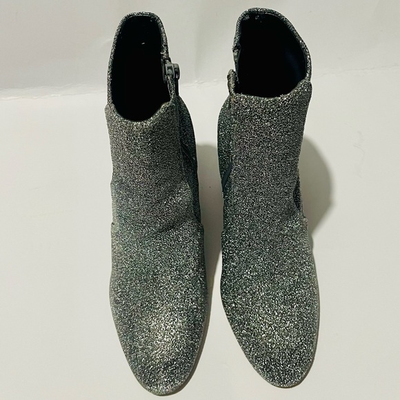 Aldo silver sparkles boots glitter swifty style night out disco women’s 7.5 - Picture 3 of 11